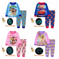 [SG SELLER] Cuddle Me kids Glow in the Dark Pyjamas sleepwear children girls boys