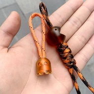 Eating Bean Man Ghost Knife Pendant EDC Classic Arcade Braided Rope Pendant