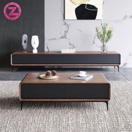 Zero Tv Console Straw Nordic Living Room Cabinet Modern Minimalist Coffee Table Combination Set High-foot Style Integrated Floor Zero82