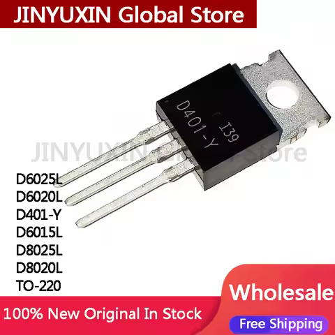 10Pcs D8025L D6015L D401-Y D6020L D6025L D8020L TO220 MOS FET
