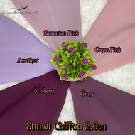 Shawl Chiffon 2.0m Cenderawaseh