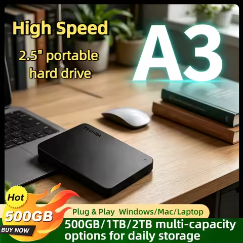 500GB 1TB 2TB OEM For Toshiba A3 USB 3.0 Expansion External HDD 2.5 Inch Portable Hard Disk Drive Bo