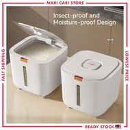 Bekas Beras Rice Storage Box Insect Moisture Proof Rice Dispenser Cereal Grain Container FREE Measur