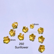 AUSTRIA CRYSTAL SWAROVSKI ELEMENTS     5744 8mm Flowers Beads SW CRYSTAL 9pcs/pack