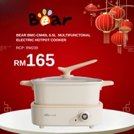 Bear BMC-CM40L Multifunctional Electric Hot Pot Cooker 4.0L-6.5L Non Stick BMC-CM65L Periuk Pelbagai