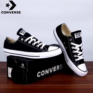 Converse AllStar Chuck Taylor Sneakers Men's Shoes SCHOOL SHOES CASUAL SHOES FULL BLACK BLACK White 