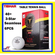 TIBHAR 3-Star Seamless Table Tennis Ball 40+ New Plastic ITTF Approved Ping Pong Balls PING PONG BOL