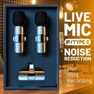 2.4GHz Wireless Lavalier Mic | Transmitter & Receiver | Live Video & Interview | Mikrofon Lavalier W