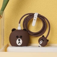 Indo - Set Cable Bite Karakter / Set Pelindung Kabel Charger HP / Set 4 in 1 Cover Charger HP