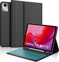 HUAIBX Keyboard Cover Tablet Case Compatible with Lenovo Xiaoxin Pad 11 2025 2024 11-inch Lenovo Tab
