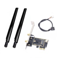 M.2 To PCI Express Wireless Adapter Converter with 2x 6DBi Antenna For NGFF M.2 WiFi Bluetooth Card 