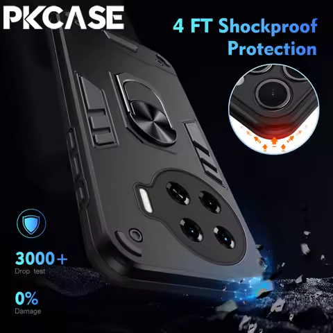 PKCASE Shockproof Bracket Case For Infinix Hot 50 50i 40 40i 30i Note 50 40 Pro Plus 50x 40s 30 VIP 