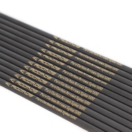 INT- 12pcs ID6.2mm 100% Pure Carbon Arrow shaft Gold Logo Arrow Tube Archery DIY