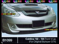 B1099 Toyota Caldina 02-04 Fiber Front V Lip (For Original Bumper GT4) Body kit Bodykit