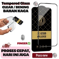 LAYAR Tempered glass FULL glass clear tempered glass anti static poco C85 F7 PRO ULTRA SCREEN PROTEC