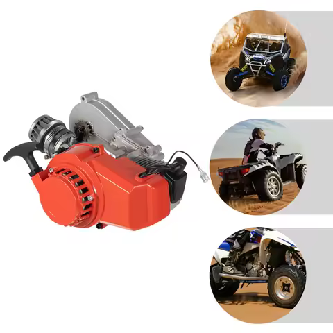 2 Stroke 49cc Pull Start Engine Aluminum Pull Starter for Pocket Bike Mini Moto Mini Dirt Bike ATV Q