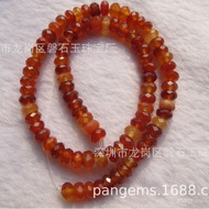 Item Faceted Accessories Bracelet Red Agate Supply Spacer Beads Abacus Beads Loose Beads Wholesale N