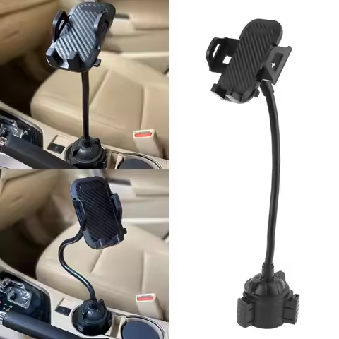 Universal Car Cup Mount Mobile Phone Holder Stand Cradle for iPhone 5/6/7/8 Pus XR XS 3.5-7" Cellpho