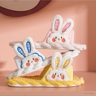 Cute Bunny Girl Cartoon Slippers Linen Slippers Comfortable Home Sandals Slippers Indoor Home ins Ca