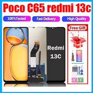 Original LCD For Xiaomi Redmi 13C /Xiaomi Poco C65 LCD Display Touch Screen Digitizer Assembly Repla