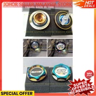 Titanium Engine Oil Cap Rainbow Mugen Trd Ralliart sticker tiatinium Fuel filter Tank cover proton t