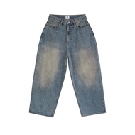 idlt | กางเกงยีนส์ทรงบากกี้  nhuộm bùn 13.5oz