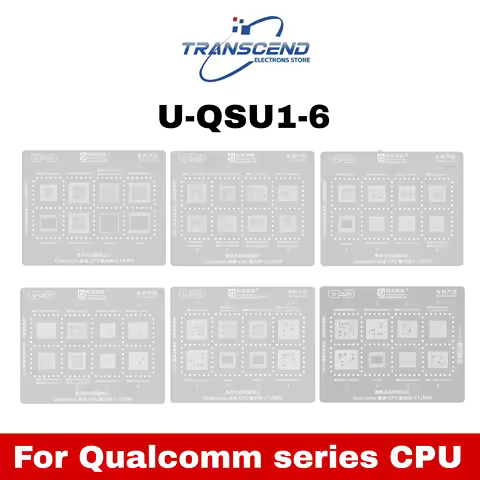 U-QSU1-6 BGA Reballing Stencil For Qualcomm Series CPU SM8150 SM6150 SM8350 SM8425 SM8650 SM7550 MSM