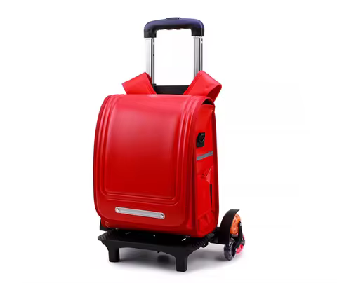 School Trolley Bags for girls Japan Randoseru School Wheeled Backpack Japanese Orthopedic School Bag
