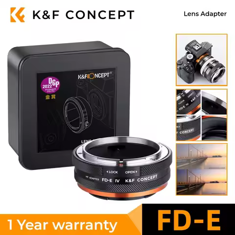 K&F CONCEPT FD Lens to Nex E Pro Lens Adapter for Canon FD&FL 35mm Lens to Sony NEX E Mount Camera B
