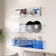 [10,000 People Collection] Acrylic Bookshelf Perforation-Free Wall-Mounted Wall Transparent Shelf Ma