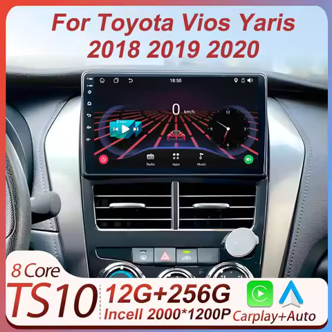Car Radio Player Android For Toyota Vios Yaris 2018 2019 2020 GPS Navigation Intelligent System Carp