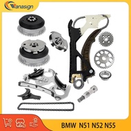 AUTO ENGINE PARTS Timing Chain Kit w/ Oil Pump Guide Cam VVT Gear Set For BMW 330i X3 X5 N51 N52 N55