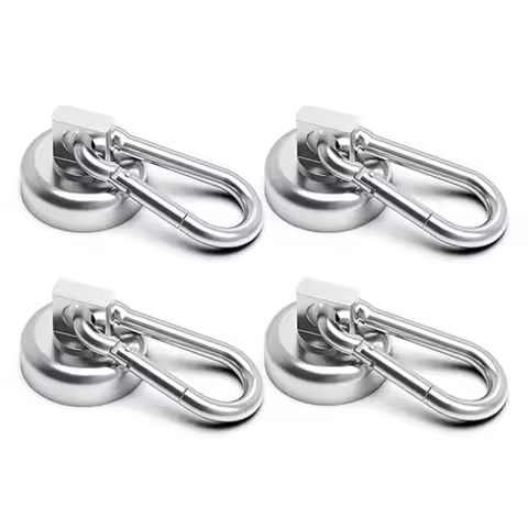 SNL25/32/36mm Magnet Hooks Heavy Duty Neodymium Magnet Carabiner with Swivel Carabiner Snap Hook for