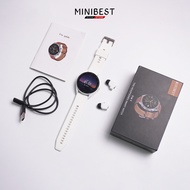 MINIBEST Smartwatch TWS Bluetooth F26 Classic Edition Earphone Nirkabel
