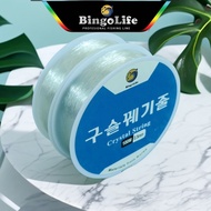 BingoLife Korea TALI Nilon 0.4mm 100m Transparent Thread 0.5mm 100m Elastic NecklaceTALI 0.6mm 80m T