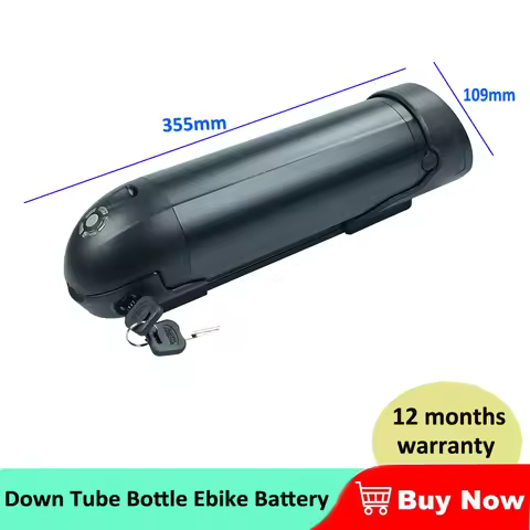 Water Bottle 36V 48V Down Tube Batteries 10.4Ah 11.6Ah 250W 350W 500W Motor