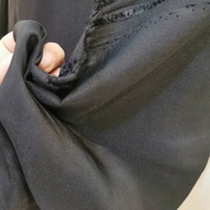 THICK BLACK COTTON FABRIC / INNER FABRIC FOR SONGKOK/TANJAK/TENGKOLOK Field 48 inches. Price per met