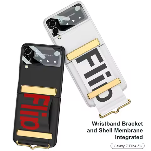 Matte Wrist Strap Holder Case for Samsung Galaxy Z Flip 7 4 5 6 5G Flip4 Flip3 Len Camera Protect Fl