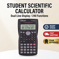 [READY STOCK] Scientific Calculator 240 Functions 2-Line Display Student Exam Approved Alternative t