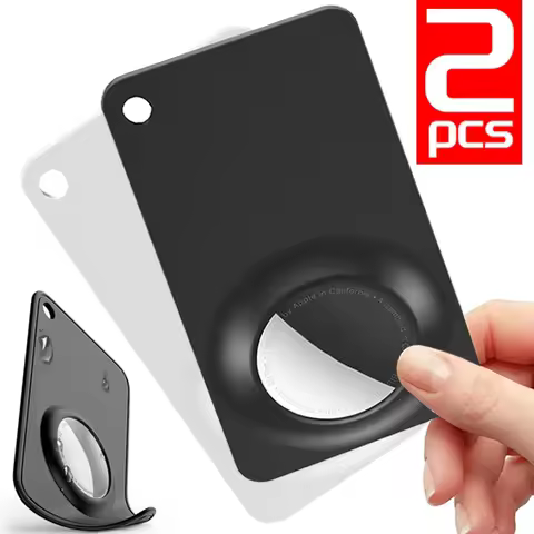 Flexible Card Case for Apple AirTag Credit Card Size Wallet Case Holder for Air Tag Airtags Portable