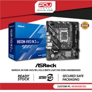 ASROCK H610M-HVS/M.2 R2.0 MATX LGA1700 DDR4 MAINBOARD (3Y)