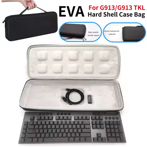 Portable Hard Shell Case for Logitech G913/G913 TKL MX Keys EVA Carrying Bag Storage