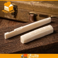 Acoustic Guitar Bone Bridge Pins Nail Nut Saddle 1 Set 6 String Bovine Bone for Guitar Repair牛骨上下弦枕