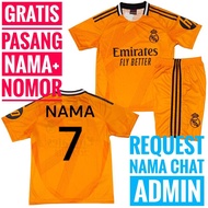 Real MADRID AWAY Jersey Suit 7-14 Yrs Old