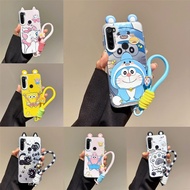3D Cute Ear Cartoon SpongeBob Patrick Star Phone Case For Realme 5 5i 5S 6I 9I C1 C3 2 Pro Casing Ca