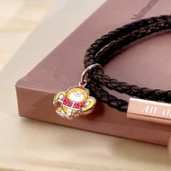 白爛貓蛇麼攏賀系列-蛇來運轉編織皮革手環(贈開運水晶樹)