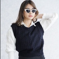 ROMPI RAJUT CABLE / VEST RAJUT WANITA / VEST CABLE PREMIUM / ROMPI WANITA KOREANSTYLE