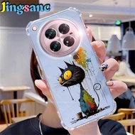 Jingsanc Thickened Four Corners Anti-fall Transparent Soft Phone Case Suitable For infinix Zero 40 5
