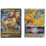 English Pokemon Card Dragonite V - 049/078 / Dragonite VSTAR - 050/078 - Ultra Rare Pokémon Go Singl