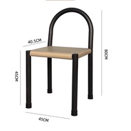 極簡北歐餐凳 中古復古靠背椅 設計師 dining chair 餐椅 碳素鋼 鐵藝馬鞍皮革凳 leather簡約 創意 皮藝凳 椅子